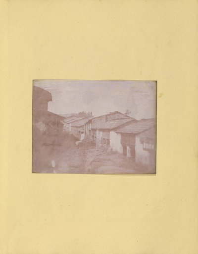 Calle de un pueblo, probablemente en Uttar Pradesh, norte de India de Unbekannt Unbekannt